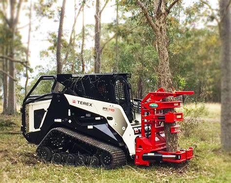 mini excavator saw attachments|skid steer tree trimmer attachment.